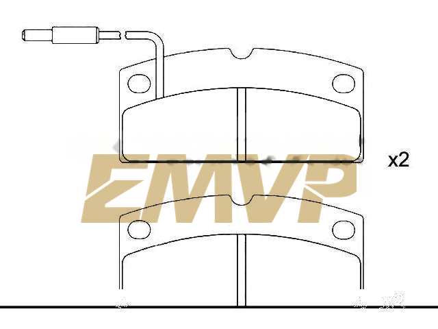 TY6352 Brake Pad Set