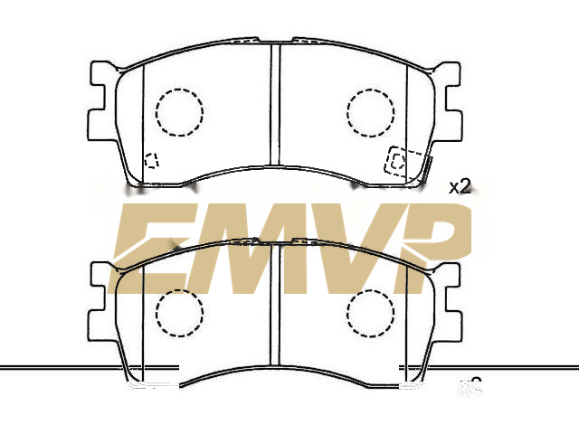 TY9075 Brake Pad Set