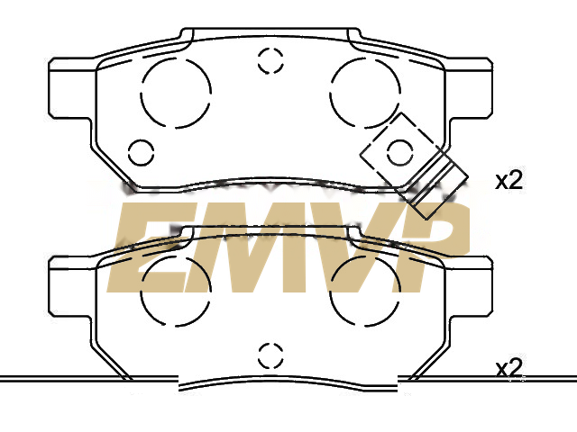TY4808 Brake Pad Set