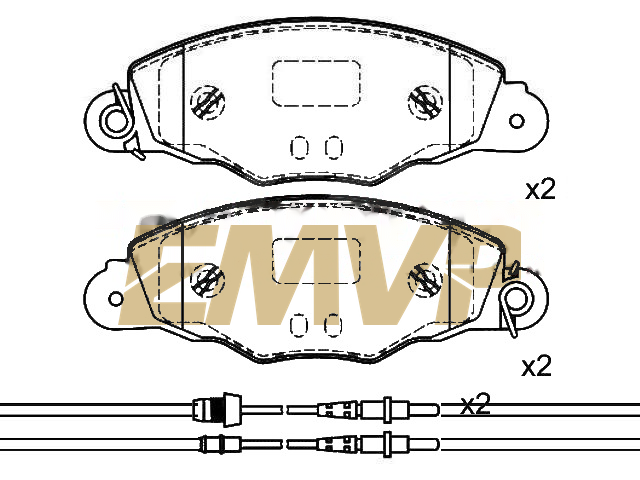 TY9967 Brake Pad Set
