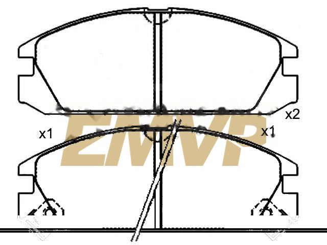 TY7491 Brake Pad Set