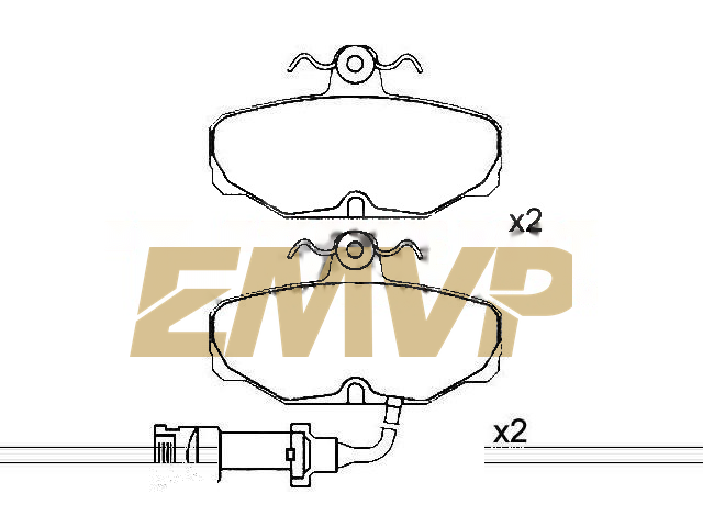 TY1267 Brake Pad Set