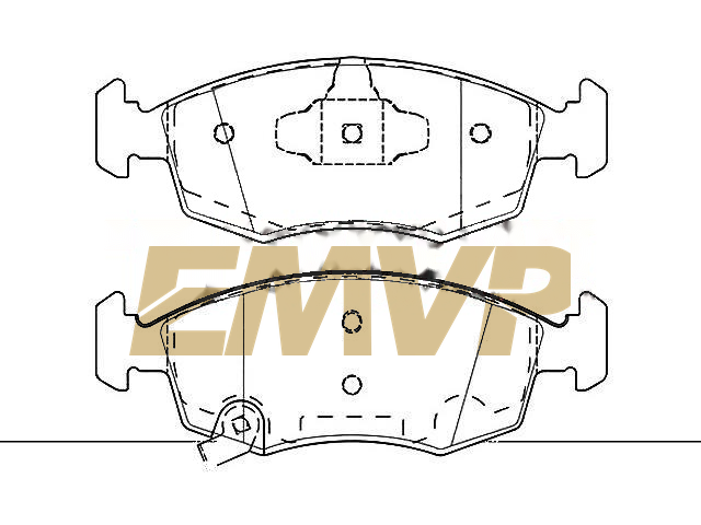 TY9687 Brake Pad Set