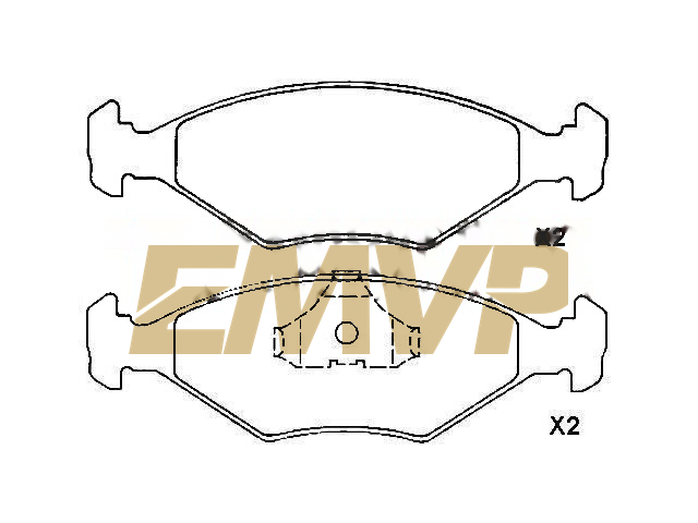 TY6338 Brake Pad Set