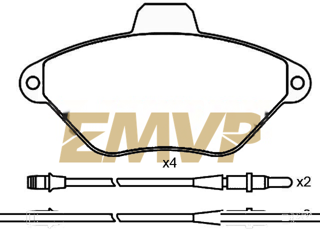 TY3387 Brake Pad Set