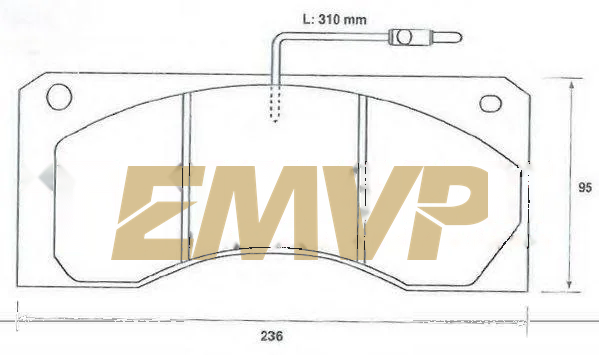 TY4244 Brake Pad for CV & Heavy Duty WVA 29044