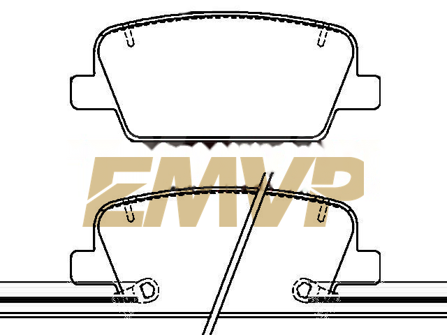 TY2086 Brake Pad Set