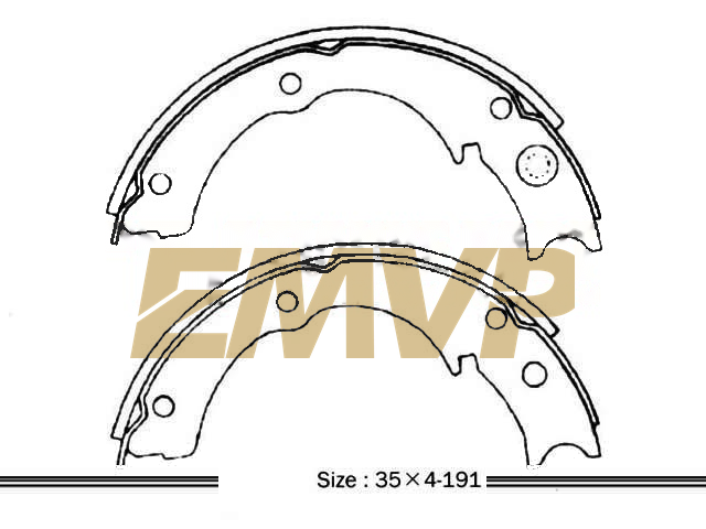 TY5982 Brake Shoe Set