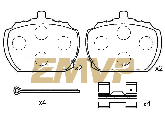 TY1996 Brake Pad Set