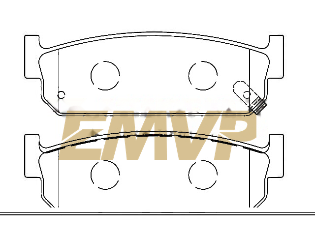 TY0231 Brake Pad Set