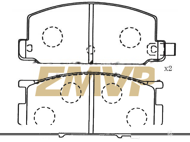 TY5549 Brake Pad Set