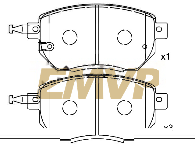 TY3474 Brake Pad Set
