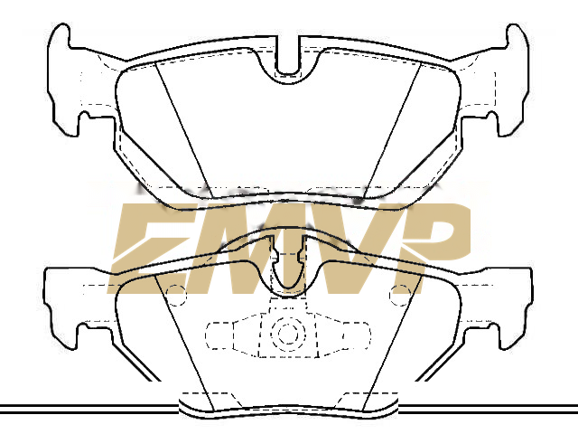 TY4350 Brake Pad Set