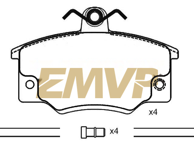 TY6646 Brake Pad Set