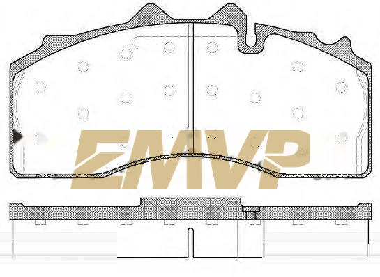TY4212 Brake Pad for CV & Heavy Duty WVA 29227
