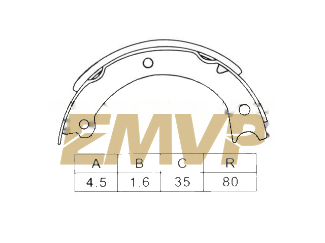 TY9226 Brake Shoe Set