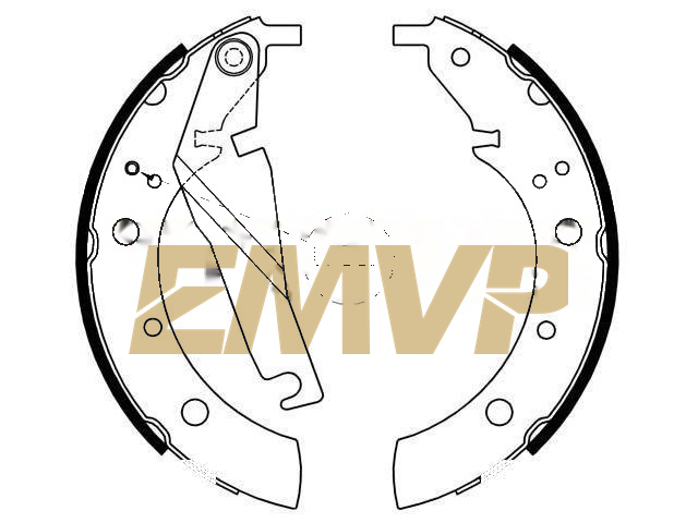 TY3075 Brake Shoe Set