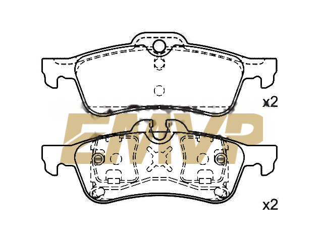 TY9555 Brake Pad Set