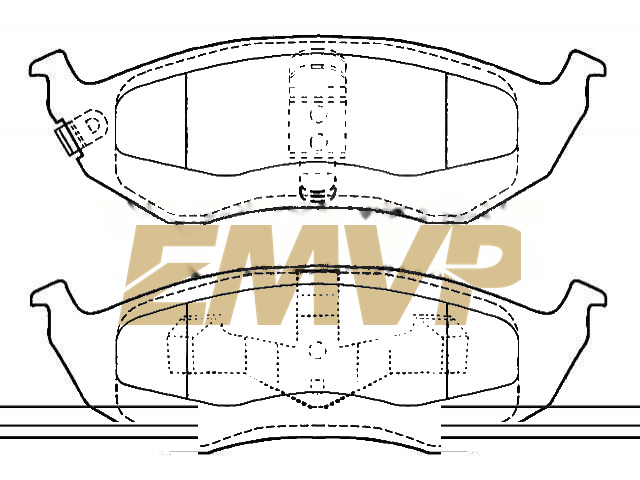 TY6319 Brake Pad Set