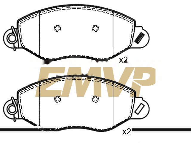 TY7151 Brake Pad Set