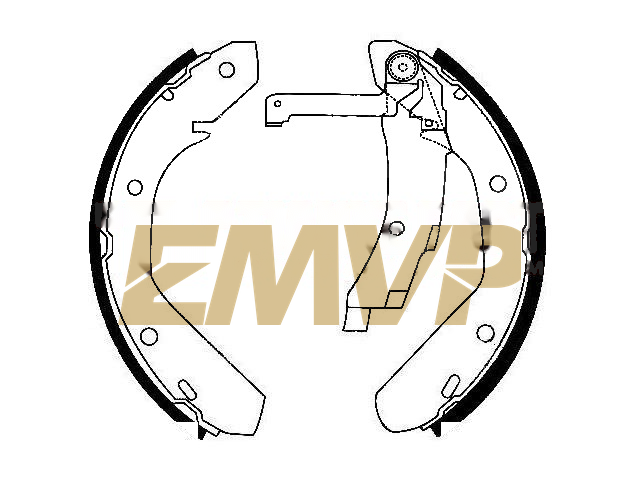 TY9655 Brake Shoe Set