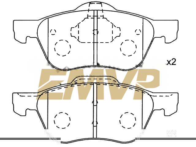 TY5936 Brake Pad Set