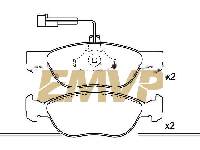 TY9877 Brake Pad Set