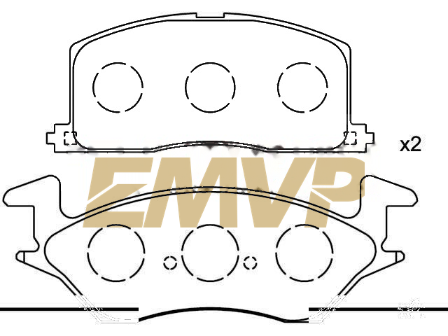 TY6097 Brake Pad Set