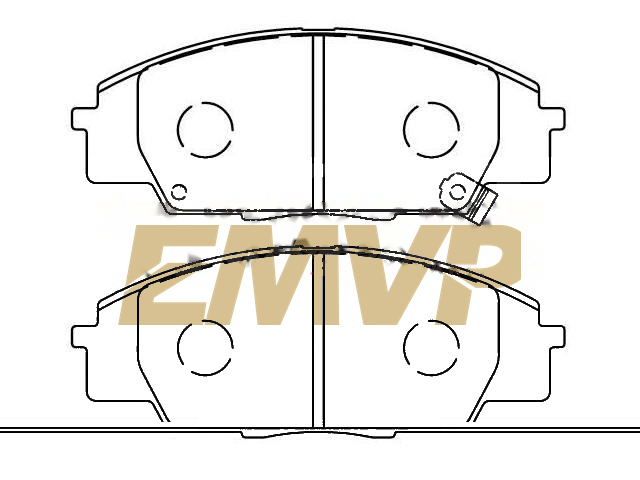 TY7117 Brake Pad Set