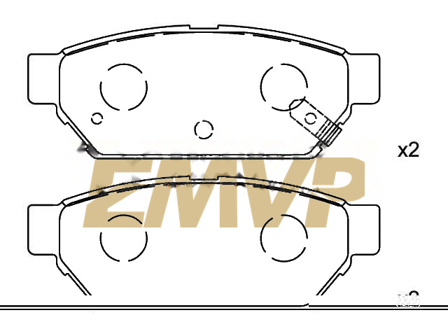TY6322 Brake Pad Set