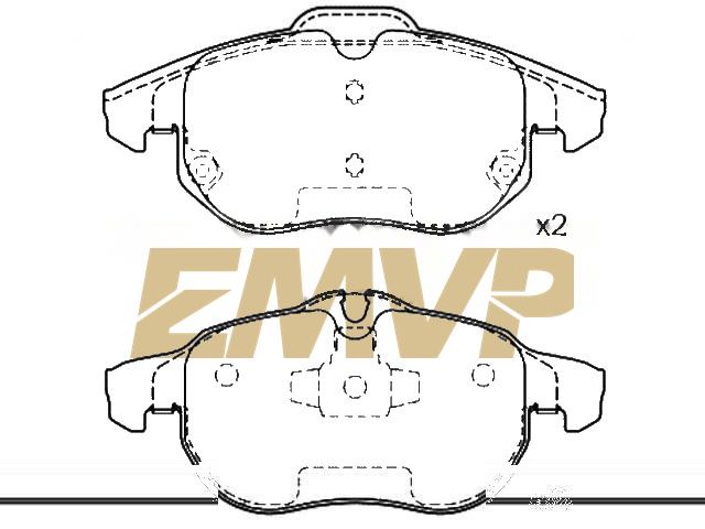 TY7572 Brake Pad Set