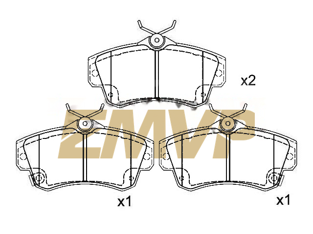 TY0053 Brake Pad Set
