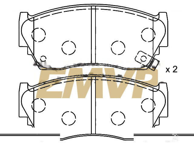 TY3810 Brake Pad Set