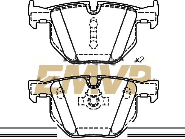 TY9037 Brake Pad Set