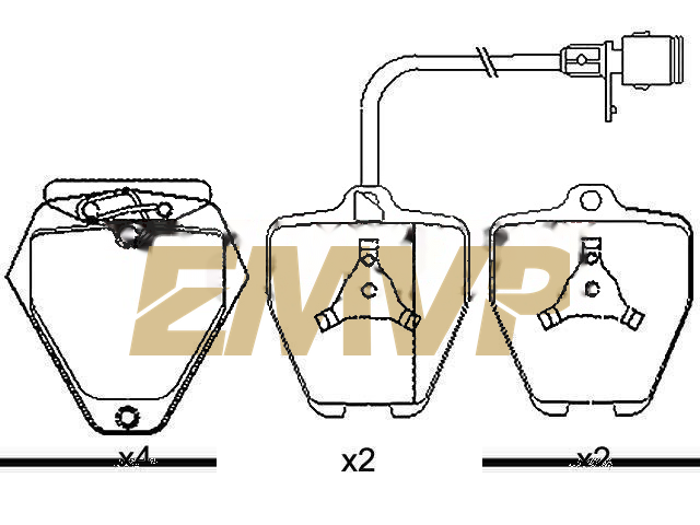 TY9788 Brake Pad Set