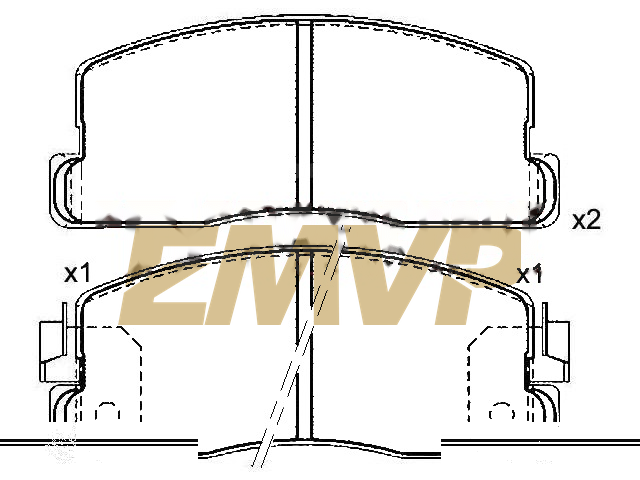 TY3974 Brake Pad Set