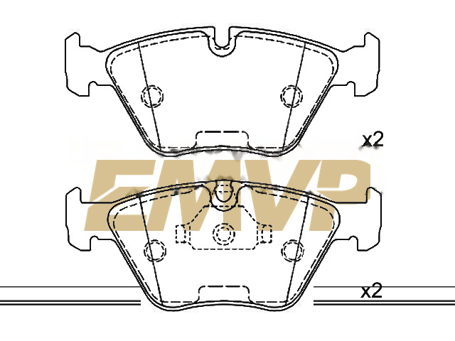TY5347 Brake Pad Set