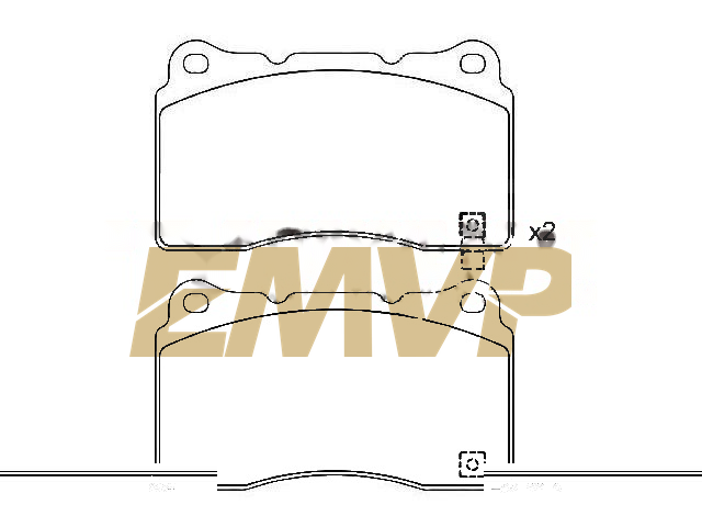 TY0659 Brake Pad Set