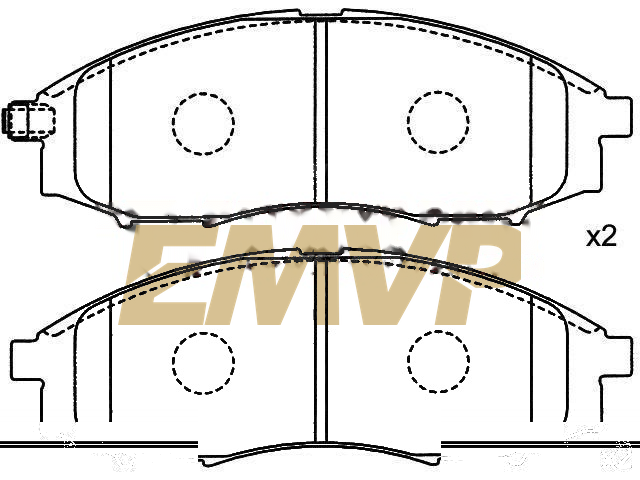 TY9673 Brake Pad Set