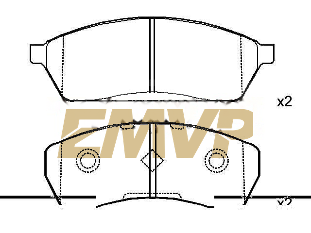 TY7603 Brake Pad Set