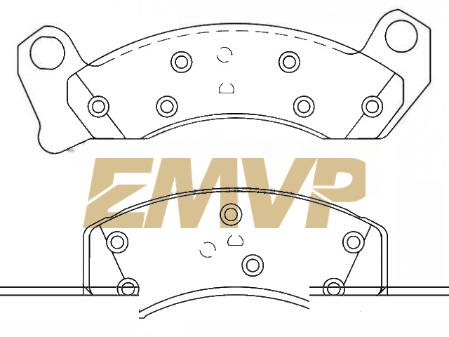 TY0886 Brake Pad Set