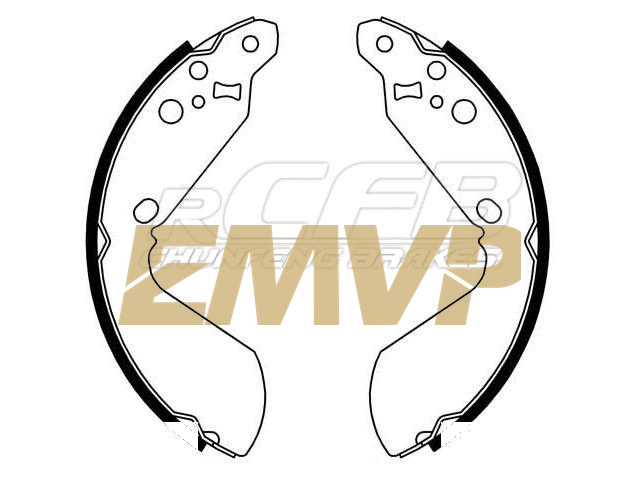 TY7463 Brake Shoe Set
