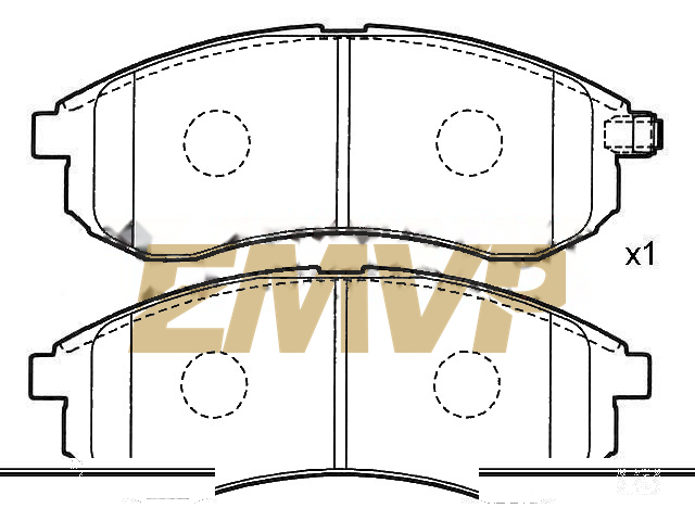 TY5975 Brake Pad Set