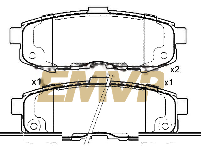 TY1674 Brake Pad Set