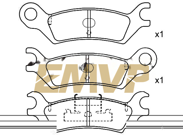 TY1886 Brake Pad Set