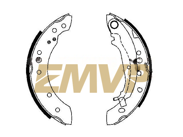 TY7503 Brake Shoe Set