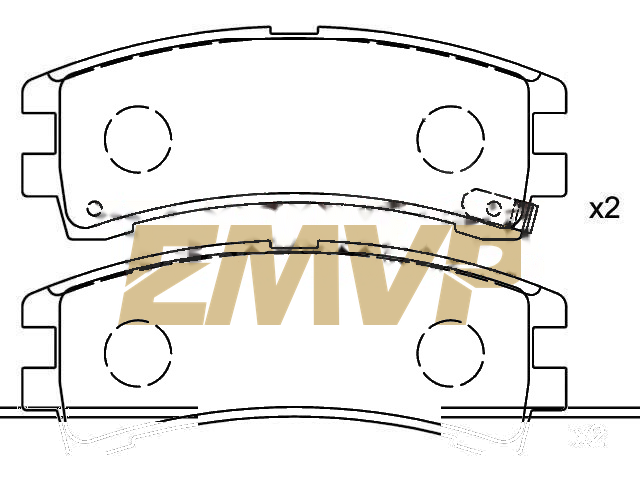 TY3874 Brake Pad Set