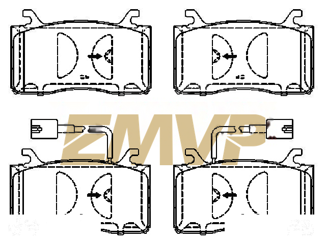 TY7287 Brake Pad Set