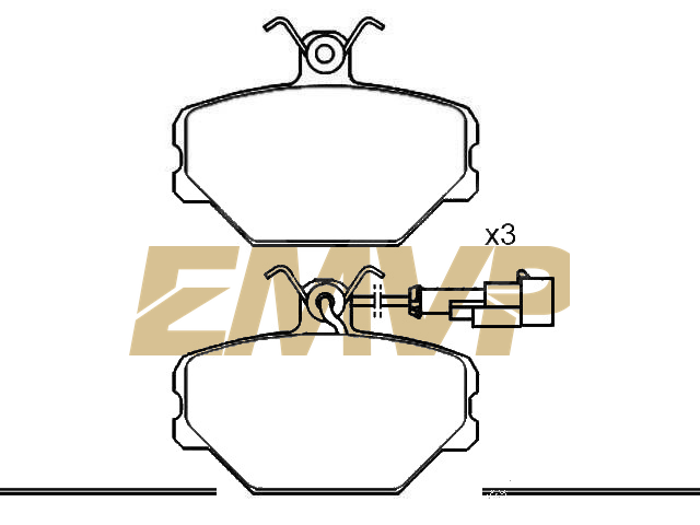 TY2105 Brake Pad Set