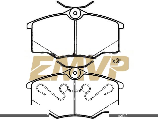 TY2828 Brake Pad Set